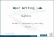 Open Writing Lab