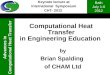 Computational Heat Transfer in Engineering Education