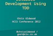 Database Development Using TDD