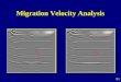 Migration Velocity Analysis