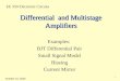 Differential  and Multistage Amplifiers