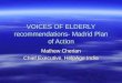VOICES OF ELDERLY recommendations- Madrid Plan of Action