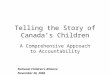 Telling the Story of Canada’s Children