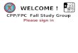 CPP/FPC  Fall Study Group