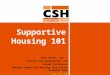 Supportive Housing 101