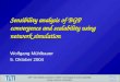 Sensibility analysis of BGP convergence and scalability using network simulation