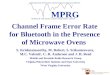 Channel Frame Error Rate for Bluetooth in the Presence of Microwave Ovens