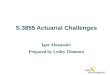 S.3855 Actuarial Challenges