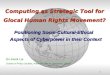 Computing as Strategic Tool for Glocal Human Rights Movement?
