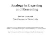 Analogy in Learning  and Reasoning
