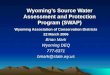 Wyoming’s Source Water Assessment and Protection Program (SWAP)