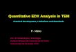 Quantitative EDX Analysis in TEM Practical Development, Limitations and Standards