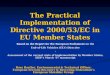 The Practical Implementation of Directive 2000/53/EC in EU Member States