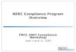 NERC Compliance Program Overview