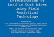Determination of Lead in Dust Wipes using Field Analytical Technology
