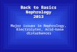 Back to Basics Nephrology 2013