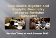 Coordinate Algebra and Analytic Geometry Resource Revision Highlights