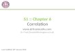 S1:  Chapter 6 Correlation