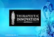 Dr Stewart Hay, CEO   |    therapeuticinnovation.au    |   (03) 9670 7018