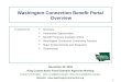 Washington Connection Benefit Portal  Overview