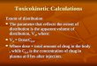 Toxicokinetic Calculations