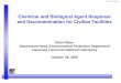 Chemical and Biological Agent Response and Decontamination for Civilian Facilities