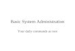 Basic System Administration