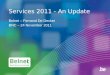 Services 2011 - An Update