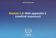 Module 1.2 : BSS appendix 2  (medical exposure)