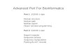 Advanced Perl For Bioinformatics