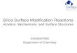 Silica Surface Modification Reactions:  Kinetics, Mechanisms, and Surface Structures