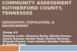 Community Assessment Rutherford County, Tennessee Geography, Population, & Environment
