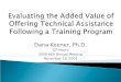 Evaluating the Added Value of Offering Technical Assistance Following a Training Program