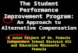 The Student Performance Improvement Program: An Approach to Alternative Compensation