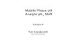 Mobile Phase pH Analyte pK a  Shift