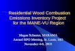 Residential Wood Combustion Emissions Inventory Project for the MANE-VU Region