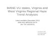 MANE-VU states, Virginia and West Virginia Regional Haze Trend Analyses
