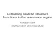 Extracting neutron structure functions in the resonance region