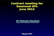 Contract meeting for Sessional GPs June 2013