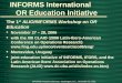 INFORMS International       OR Education Initiative