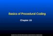 Basics of Procedural Coding