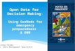 Open Data for  Decision Making : Using  GeoNode  for emergency preparedness  & DRM