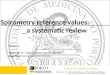 Spirometry reference values:                 a systematic review