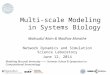 Multi-scale Modeling in Systems Biology