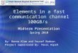Elements in a fast communication channel 100GB/s