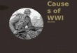 Causes of  WWI 1914-1918
