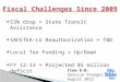 Fiscal Challenges Since  2009