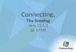 Connecting. The Sending Acts 13:1-3 (p. 1714)
