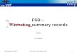 FSR â€“  frustrating summary records