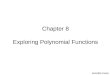 Chapter 8 Exploring Polynomial Functions